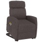 vidaXL Massagesessel mit Aufstehhilfe Dunkelbraun Stoff vidaXL Massagesessel mit Aufstehhilfe Dunkelbraun Stoff