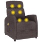 vidaXL Massagesessel mit Aufstehhilfe Dunkelbraun Stoff vidaXL Massagesessel mit Aufstehhilfe Dunkelbraun Stoff