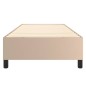 vidaXL Boxspringbett Cappuccino-Braun 90x200 cm Kunstleder
