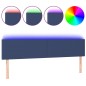 vidaXL LED Kopfteil Blau 160x5x78/88 cm Stoff vidaXL LED Kopfteil Blau 160x5x78/88 cm Stoff