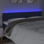 vidaXL LED Kopfteil Blau 160x5x78/88 cm Stoff vidaXL LED Kopfteil Blau 160x5x78/88 cm Stoff