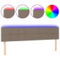 vidaXL LED Kopfteil Taupe 160x5x78/88 cm Stoff vidaXL LED Kopfteil Taupe 160x5x78/88 cm Stoff