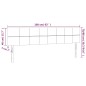 vidaXL LED Kopfteil Taupe 160x5x78/88 cm Stoff vidaXL LED Kopfteil Taupe 160x5x78/88 cm Stoff