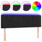 vidaXL LED Kopfteil Schwarz 144x5x78/88 cm Samt vidaXL LED Kopfteil Schwarz 144x5x78/88 cm Samt