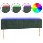 vidaXL LED Kopfteil Dunkelgrün 160x5x78/88 cm Samt vidaXL LED Kopfteil Dunkelgrün 160x5x78/88 cm Samt