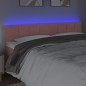 vidaXL LED Kopfteil Rosa 200x5x78/88 cm Samt vidaXL LED Kopfteil Rosa 200x5x78/88 cm Samt
