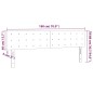 vidaXL LED Kopfteil Cappuccino-Braun 180x5x78/88 cm Kunstleder vidaXL LED Kopfteil Cappuccino-Braun 180x5x78/88 cm Kunstleder