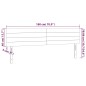 vidaXL LED Kopfteil Schwarz 180x5x78/88 cm Samt vidaXL LED Kopfteil Schwarz 180x5x78/88 cm Samt