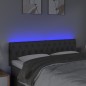 vidaXL LED Kopfteil Dunkelgrau 144x7x78/88 cm Stoff vidaXL LED Kopfteil Dunkelgrau 144x7x78/88 cm Stoff
