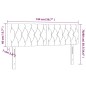 vidaXL LED Kopfteil Dunkelgrau 144x7x78/88 cm Stoff vidaXL LED Kopfteil Dunkelgrau 144x7x78/88 cm Stoff