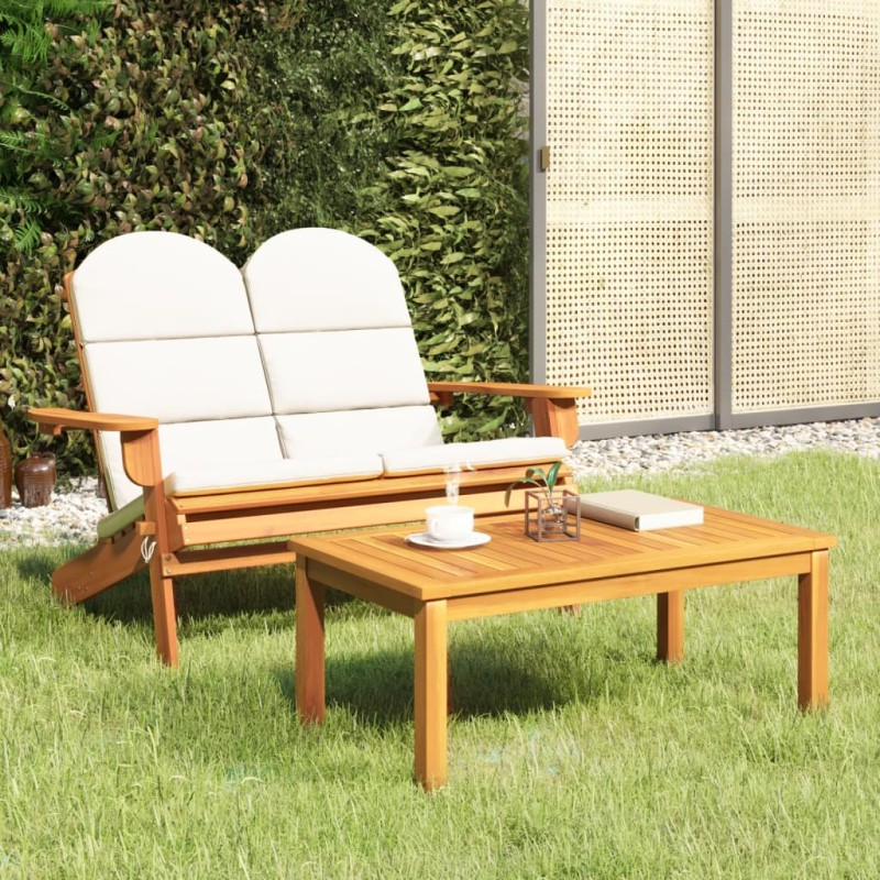 2-tlg. Garten-Lounge-Set Adirondack Massivholz Akazie 2-tlg. Garten-Lounge-Set Adirondack Massivholz Akazie