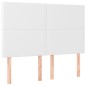 vidaXL LED Kopfteil Weiß 144x5x118/128 cm Kunstleder vidaXL LED Kopfteil Weiß 144x5x118/128 cm Kunstleder