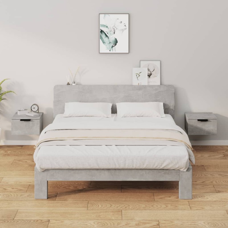 vidaXL Wand-Nachttische 2 Stk. Betongrau 34x30x20 cm vidaXL Wand-Nachttische 2 Stk. Betongrau 34x30x20 cm
