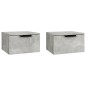 vidaXL Wand-Nachttische 2 Stk. Betongrau 34x30x20 cm vidaXL Wand-Nachttische 2 Stk. Betongrau 34x30x20 cm