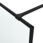 vidaXL Duschwand für Begehbare Dusche Schwarz 90x195cm Matt ESG-Glas vidaXL Duschwand für Begehbare Dusche Schwarz 90x195cm Matt ESG-Glas