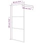 vidaXL Duschwand für Begehbare Dusche Schwarz 90x195cm Matt ESG-Glas vidaXL Duschwand für Begehbare Dusche Schwarz 90x195cm Matt ESG-Glas