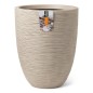 Capi Vase Waste Rib Elegant Niedrig 46x58 cm Terrazzo Beige Capi Vase Waste Rib Elegant Niedrig 46x58 cm Terrazzo Beige