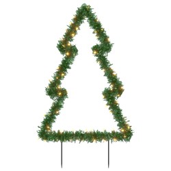 vidaXL Weihnachtsbaum mit Erdspießen und 80 LEDs 60 cm
