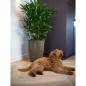 Capi Vase Groove Elegant 46x58 cm Schwarz und Golden Capi Vase Groove Elegant 46x58 cm Schwarz und Golden