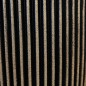Capi Vase Groove Elegant 46x58 cm Schwarz und Golden Capi Vase Groove Elegant 46x58 cm Schwarz und Golden