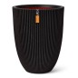 Capi Vase Groove Elegant 46x58 cm Schwarz Capi Vase Groove Elegant 46x58 cm Schwarz
