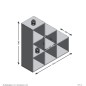 FMD Raumteiler 6 Fächer 104,3x32,6x106,5 cm Sandeiche-Optik FMD Raumteiler 6 Fächer 104,3x32,6x106,5 cm Sandeiche-Optik