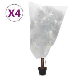 vidaXL Wintervlies mit Kordelzug 4 Stk. 70 g/m² 0,8x1 m