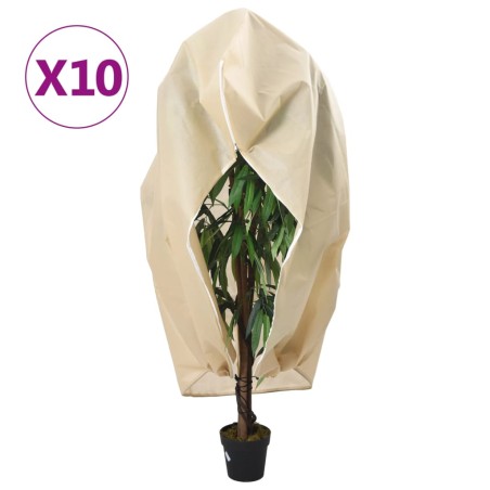 vidaXL Wintervlies mit Reißverschluss 10 Stk. 70 g/m² 3,93x3 m