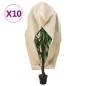 vidaXL Wintervlies mit Reißverschluss 10 Stk. 70 g/m² 3,93x3 m vidaXL Wintervlies mit Reißverschluss 10 Stk. 70 g/m² 3,93x3 m