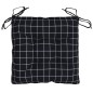 vidaXL Stuhlkissen 2 Stk. Schwarz Karomuster 50x50x7 cm Oxford-Gewebe vidaXL Stuhlkissen 2 Stk. Schwarz Karomuster 50x50x7 cm Oxford-Gewebe
