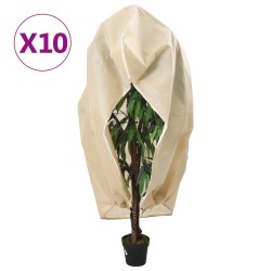 vidaXL Wintervlies mit Reißverschluss 10 Stk. 70 g/m² 1,2x1,8 m