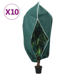 vidaXL Wintervlies mit Reißverschluss 10 Stk. 70 g/m² 2,36x2 m