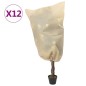 vidaXL Wintervlies mit Kordelzug 12 Stk. 70 g/m² 0,8x0,8 m vidaXL Wintervlies mit Kordelzug 12 Stk. 70 g/m² 0,8x0,8 m