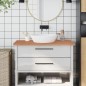 vidaXL Waschtischplatte 100x50x2,5 cm Massivholz Buche vidaXL Waschtischplatte 100x50x2,5 cm Massivholz Buche