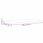 vidaXL Waschtischplatte 100x50x2,5 cm Massivholz Buche vidaXL Waschtischplatte 100x50x2,5 cm Massivholz Buche