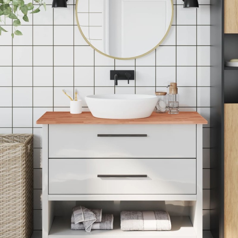 vidaXL Waschtischplatte 100x60x1,5 cm Massivholz Buche vidaXL Waschtischplatte 100x60x1,5 cm Massivholz Buche