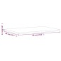 vidaXL Waschtischplatte 60x40x1,5 cm Massivholz Buche vidaXL Waschtischplatte 60x40x1,5 cm Massivholz Buche