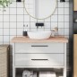 vidaXL Waschtischplatte 100x50x4 cm Massivholz Buche vidaXL Waschtischplatte 100x50x4 cm Massivholz Buche