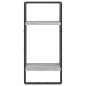 vidaXL Wandregal mit Stange Grau Sonoma 30x25x65 cm vidaXL Wandregal mit Stange Grau Sonoma 30x25x65 cm