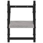 vidaXL Wandregale mit Stangen 2 Stk. Grau Sonoma 20x25x30 cm vidaXL Wandregale mit Stangen 2 Stk. Grau Sonoma 20x25x30 cm
