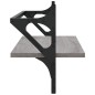 vidaXL Wandregale mit Stangen 2 Stk. Grau Sonoma 65x25x30 cm vidaXL Wandregale mit Stangen 2 Stk. Grau Sonoma 65x25x30 cm