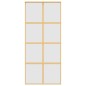 vidaXL Schiebetür Golden 90x205 cm Matt ESG-Glas und Aluminium vidaXL Schiebetür Golden 90x205 cm Matt ESG-Glas und Aluminium