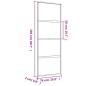 vidaXL Schiebetür Golden 76x205 cm Matt ESG-Glas und Aluminium vidaXL Schiebetür Golden 76x205 cm Matt ESG-Glas und Aluminium