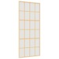vidaXL Schiebetür Golden 90x205 cm Matt ESG-Glas und Aluminium vidaXL Schiebetür Golden 90x205 cm Matt ESG-Glas und Aluminium