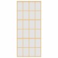 vidaXL Schiebetür Golden 90x205 cm Matt ESG-Glas und Aluminium vidaXL Schiebetür Golden 90x205 cm Matt ESG-Glas und Aluminium
