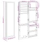 Spiegel-Schmuckschrank mit LED-Beleuchtung Wandmontage Spiegel-Schmuckschrank mit LED-Beleuchtung Wandmontage