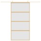 vidaXL Schiebetür Golden 102,5x205 cm Matt ESG-Glas und Aluminium vidaXL Schiebetür Golden 102,5x205 cm Matt ESG-Glas und Aluminium