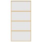 vidaXL Schiebetür Golden 102,5x205 cm Matt ESG-Glas und Aluminium vidaXL Schiebetür Golden 102,5x205 cm Matt ESG-Glas und Aluminium