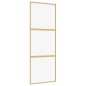 vidaXL Schiebetür Golden 76x205 cm ESG-Klarglas und Aluminium vidaXL Schiebetür Golden 76x205 cm ESG-Klarglas und Aluminium
