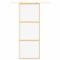 vidaXL Schiebetür Golden 76x205 cm ESG-Klarglas und Aluminium vidaXL Schiebetür Golden 76x205 cm ESG-Klarglas und Aluminium